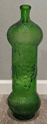 $45 • Buy Rare Antique 1800's Mold Blown Green Glass Wine Bottle 16  , Sand Pontil, Empty