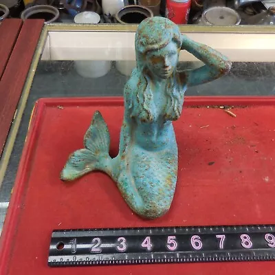 Cast Iron Antique Style MERMAID Garden Statue Bookend Doorstop Paperweight  • $45