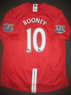 2007-2009 Nike Manchester United Wayne Rooney Jersey Shirt Kit Maglia England • $369.99