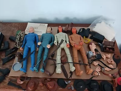 Marx Action Figure Lot. Johnny West. 4 Figures. Huge Lot Of Accessories. Htf. • $128.49