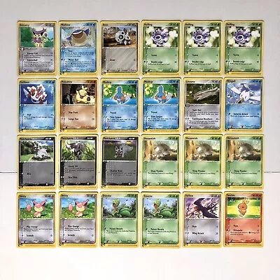 Pokémon EX Ruby & Sapphire Lot Of 24 Cards Pokemon TCG Nintendo E-Series • $25.99