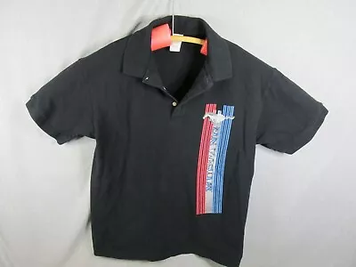 MUSTANG CAR Black Polo Shirt Mens Sz LARGE  • $19.97