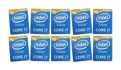 10 PCS CORE I7 Inside Blue Sticker Logo Decal Case Badge 15.5 X 21mm • $8.99