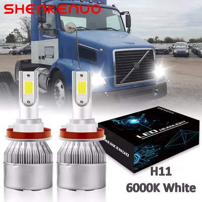 H11 72W 16000LM LED Headlamp Low Beam Kit For Volvo VNL VNM 630 670 730 780 • $19.99