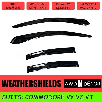 $59.99 • Buy Luxury Weathershields Window Visors For Holden Commodore VT VX VY VZ Sedan 4pcs