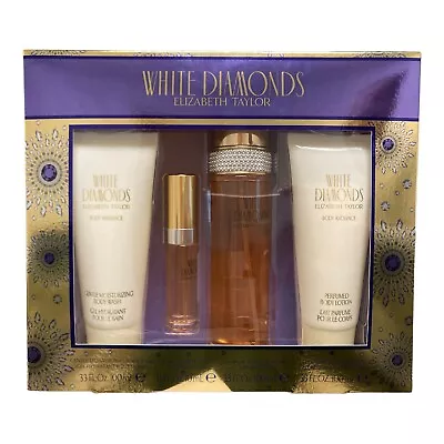 Elizabeth Taylor White Diamonds 4 Piece Fragrance Gift Set • $48.99