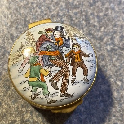 $33.75 • Buy English Enamels Crummles & Co Tiny Tim Trinket Box Limited Edition 1982 