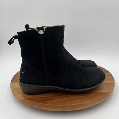 Size 10 | Women's Ugg Australia 1003421 NEEVAH Suede Ankle Boots Black 🔥 Deal • $35