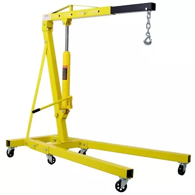 2 Ton Heavy-Duty Hydraulic Engine Hoist Folding Cherry Picker Shop Crane Lift • $349.99