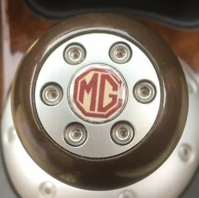 MG GEAR KNOB STICK SHIFT INSERT DOMED RESIN BADGE 14mm MGF MIDGET Z All Sizes • £7.99