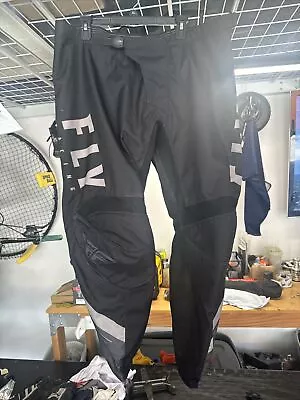 Men’s Motocross Pants Size 42 Fly F-16 Motocross Pants Black Dirtbike Pants F 16 • $20