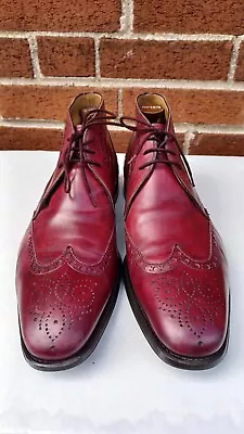Magnanni Mens Shoes Size 10 Burgandy Customized  • $100