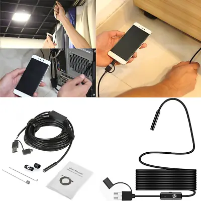 £6.46 • Buy 3 In 1 HD USB Type-c Endoscope Borescope Snake Inspect Camera For Android Phone