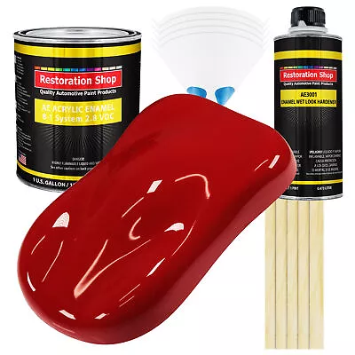 Restoration Shop Victory Red Acrylic Enamel Gallon Kit Auto Paint • $248.99