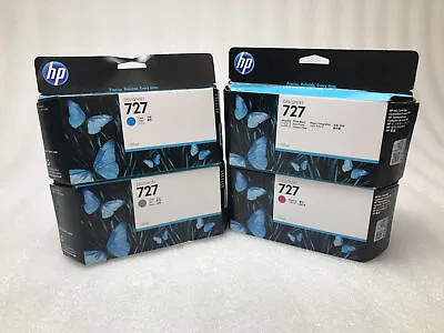 Set Of HP 727 Ink Cartridges(CMYG) For DesignJet T920/T1500/T2500 EXP 2017 • $179.99