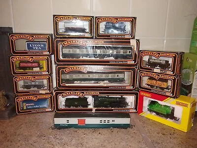 OO Gauge Bachmann Mainline Manor Class Steam Locomotive  Train Set + Hornby Loco • £36