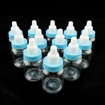 24 PCS Fillable Bottles Sweet Candy Boxes Baby Shower Baptism Party Table Decor • £5.99