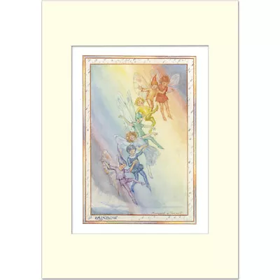 Rainbow Fairies - Margaret Tarrant - Medici Mounted Print • $29.68