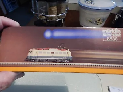 8838 Marklin Z Scale DB Electric  Locomotive In Blue/Cream W/3 Pole Motor • $129