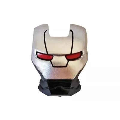 LEGO - Minifig Visor Top Hinge With Silver Face Shield & Red Eyes - Black • $51.31