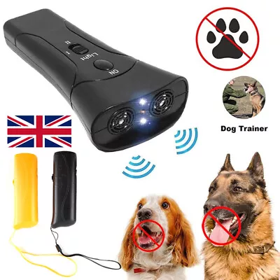 LED Pet Dog Anti Barking Stop Bark Training Repeller Control Device Ultrasonic • £5.54