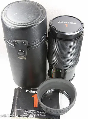 Vivitar Series 1 70-210mm F2.8-4.0 Zoom Lens Olympus OM By Komine V3 HOOD+CASE • $199.90