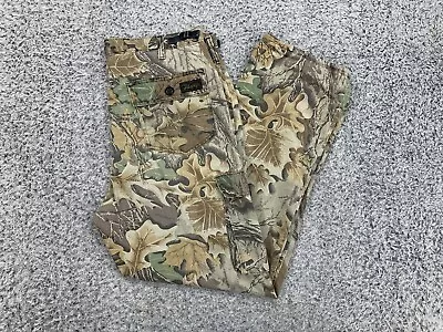 VINTAGE Liberty Pants Mens Medium 36x31 Camo Advantage Timber USA Cargo Hunting • $37.88