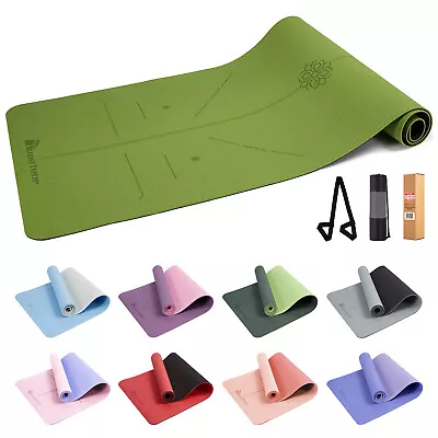 $29.95 • Buy METEOR Non-Slip Yoga Mat,Pilates Mat,Exercise Mat,Gym Mat,Extra Thick 183x65cm