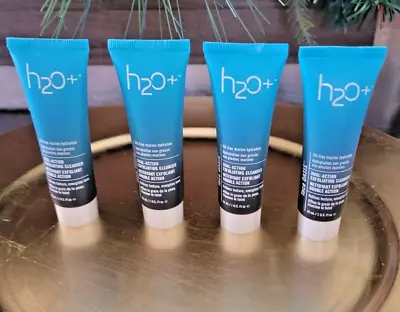 H2O + Face Oasis Dual-Action Exfoliating Cleanser Oil Free 1oz Lot Of 4 • $18