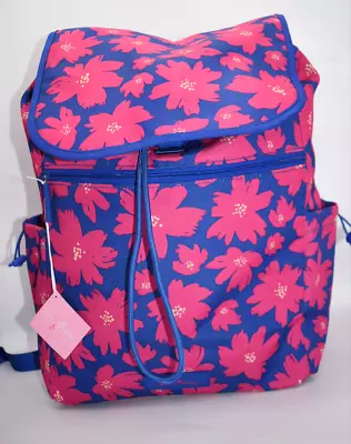 NWT Vera Bradley Lighten Up Drawstring Backpack In Art Poppies R$108 • $44.99