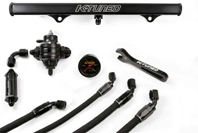 K-Tuned Center Feed Complete Fuel System With BLACK Fuel Rail  FLK-CF-BLK • $539.99