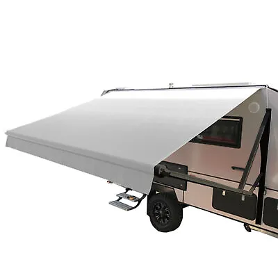 ALEKO Motorized Retractable RV Awning 16X8 Ft Patio Camping Canopy Grey • $989.10