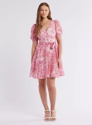 SALE OFF - Review Australia - Serenity Rose Mini Dress - Pink/Multi - Free Post • $115.99