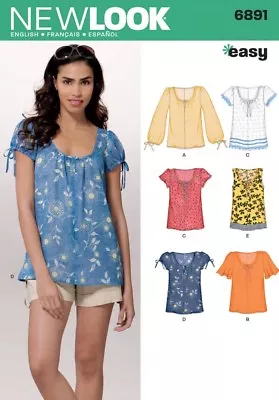 New Look Ladies Easy Sewing Pattern 6891 Summer Tops & Blouses (NewLook-6... • £12.49