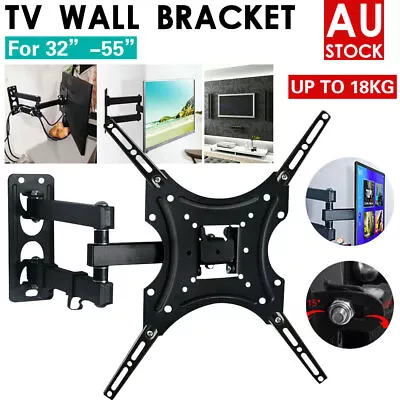 $20.59 • Buy Swivel Tilt Full Motion TV Wall Mount Bracket 32 37 40 42 50 52 55 Inch LED LCD 