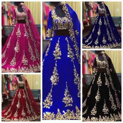 Party Lehenga Choli Indian Designer Bollywood Lehnga Wedding Ethnic Bridal Eid • $48.60