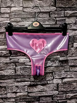 Latex Knickers Size 12 Lilac Transparent Sexy Fetish • £39.99