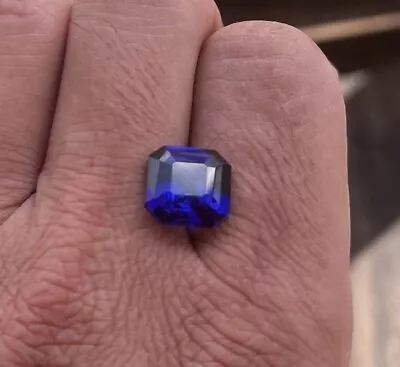 Square Cut Natural Loose Tanzanite - 10.40 Carat AAA+ Certified For Ring • $299