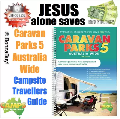 Caravan Parks 5 Australia Wide Book Travelling Guide Map Essential Info & More • $59