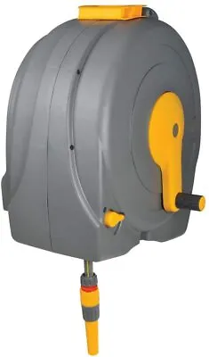 £189.99 • Buy Hozelock 40 Meter Garden Hose Wall Mounted Fast Reel With Fittings And Self Wind