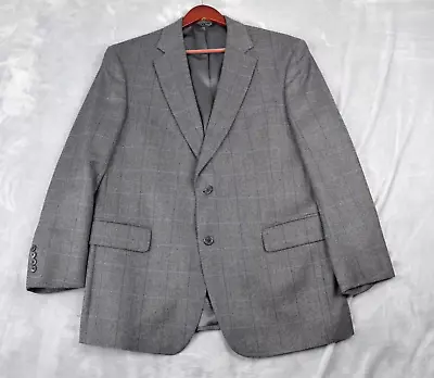 JoS. A. Bank Blazer Men's 43R Gray Check Sport Coat Jacket • $32.88