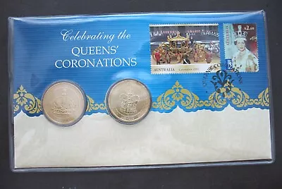 Queen Elizabeth Ii ~ Royal Anniversaries ~ $1 Coins & Stamps ~ 2013 ~ Perth Mint • $21