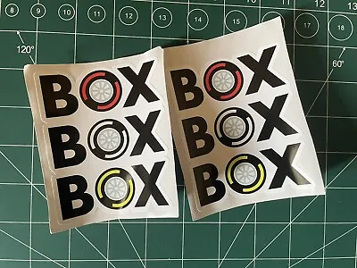 Box Box Box F1 Tyre Car Stickers X2 With Free Uk Postage • £3.50