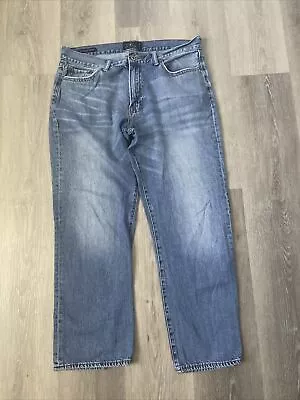 Lucky Brand 361 Vintage Straight Jeans Dark Wash 36x30 Cotton Straight Leg • $18.99