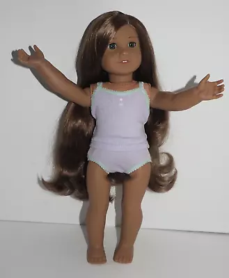 Retired American Girl Doll Of The Year Kanani Shiny Long Brown Hair Hazel Eyes • $49.99