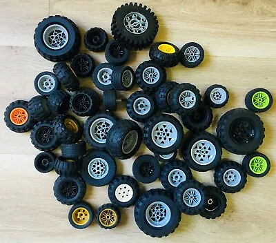 LEGO TECHNICS Wheels Bulk Creativity Packs X47 PCS (1 KG) - Great Mix And Value • $69.99