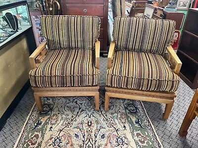 Asian Style Lounge Chairs A Pair Mid Century Modern • $650