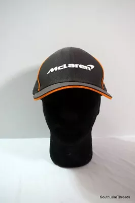 New Era McLaren Baseball Snapback Hat Cap Grey Orange White Spellout • $19.99