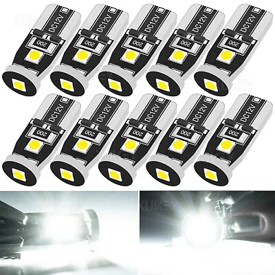 10X CANBUS T10 W5W 12V/ WHITE 3030 LED Truck CAR TAIL SIDE LIGHTS TURN PARK BULB • $14.61