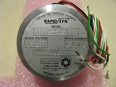 Computer Devices ( Miltope ) M202-181 Motor Model 23h-05n Nsn: 6105-01-034-0832 • $450